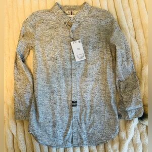 Boys long sleeved button down shirt- size 13/14